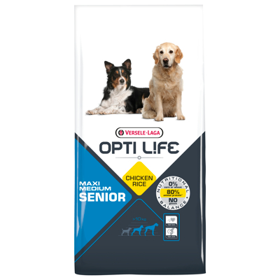 Afbeelding van Opti Life Senior Medium Maxi Hondenvoer 12.5 kg
