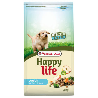Afbeelding van Happy Life Junior Kip Hondenvoer 3 kg