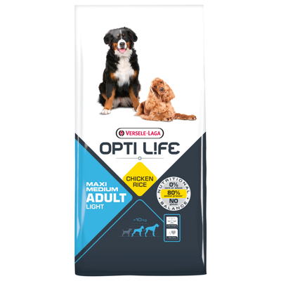Afbeelding van Opti Life Adult Light Medium Maxi Hondenvoer 12.5 kg