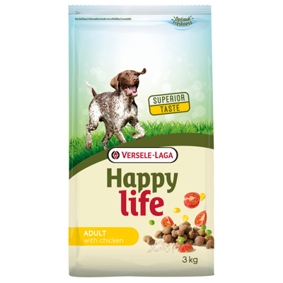 Afbeelding van Happy Life Adult Kip Hondenvoer 3 kg