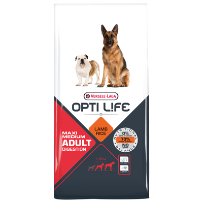 Afbeelding van Opti Life Adult Digestion Medium Maxi Hondenvoer 12.5 kg