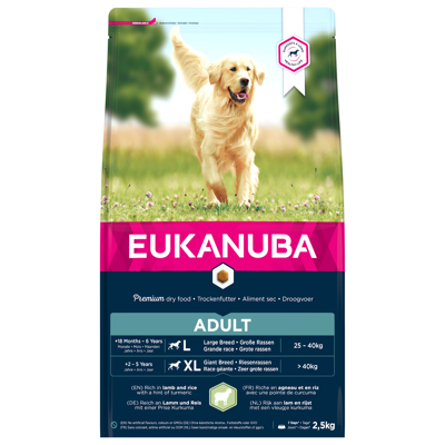 Afbeelding van Eukanuba Adult Large Breed Lam&amp;Rijst Hondenvoer 2.5 kg