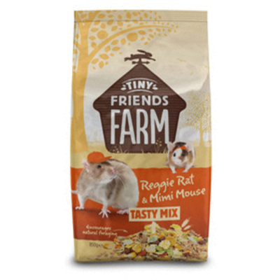 Afbeelding van Tiny Friends Farm Reggie Rat &amp; Mimi Mouse Tasty Mix 850 gram