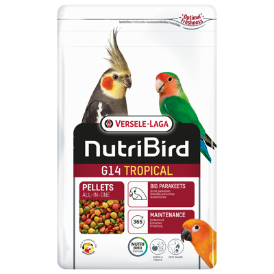 Afbeelding van Versele Laga Nutribird G14 Tropical Grote Parkiet Vogelvoer 1 kg