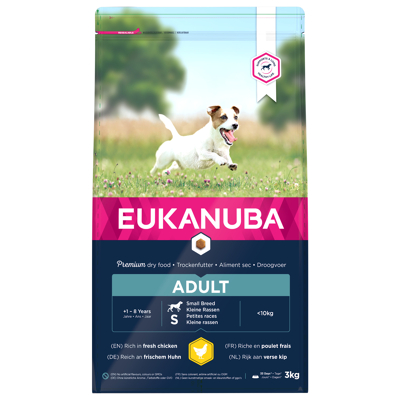 Afbeelding van Eukanuba Active Adult Small Breed Kip Hondenvoer 3 kg