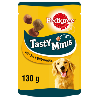 Afbeelding van Pedigree Tasty Minis &amp; Bites Hondensnacks Kip Eend 130 g