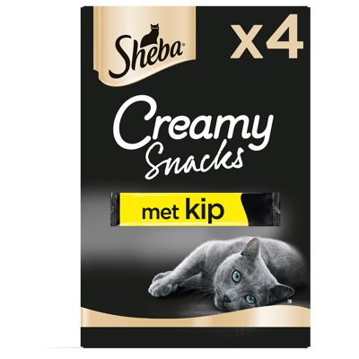 Afbeelding van Sheba Creamy Snacks 4x12 g Kattensnack Kip