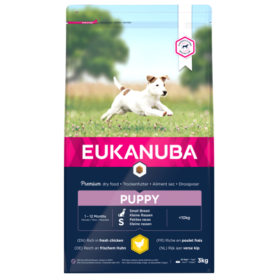 Afbeelding van Eukanuba Growing Puppy Small Breed Kip Hondenvoer 3 kg