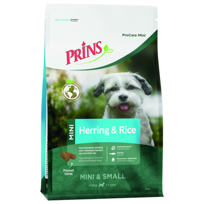 Afbeelding van Prins Procare Adult Mini Herring / Rice Hypoallergenic 3 KG