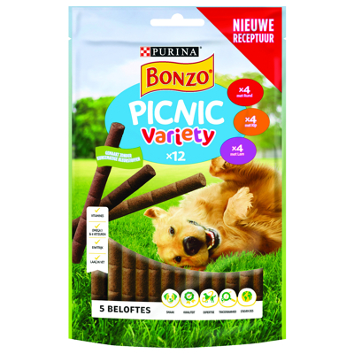 Afbeelding van Bonzo Picnic Variety Hondensnacks 100 g