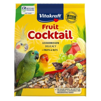 Afbeelding van Vitakraft Parkiet / Agapornis Fruit Cocktail Delicacy Fruits Nuts 250 GR