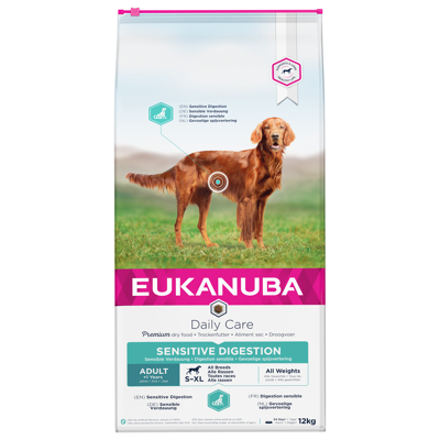 Afbeelding van Eukanuba Daily Care Adult Sensitive Digestion Hondenvoer 12 kg