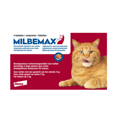 Afbeelding van Milbemax grote kat 4 tabletten