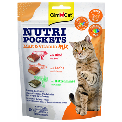 Afbeelding van Gimcat Nutri Pockets Malt Vitaminemix 150 GR