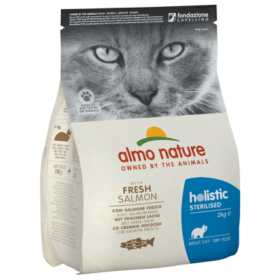 Afbeelding van Almo Nature Cat Holistic Sterilised Kattenvoer Zalm Rijst 2 kg