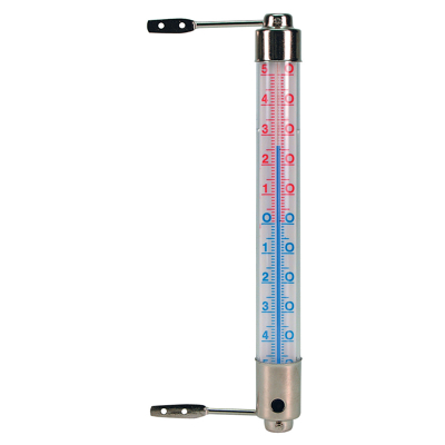 Afbeelding van Nature Kozijnthermometer Thermometer 2.5x2.5x20 cm Metallic