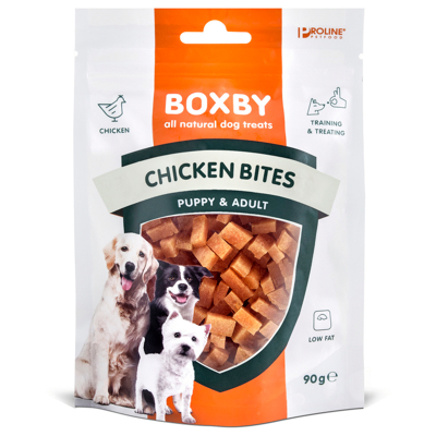 Afbeelding van Boxby Chicken Bites Hondensnacks Kip Vis 90 g