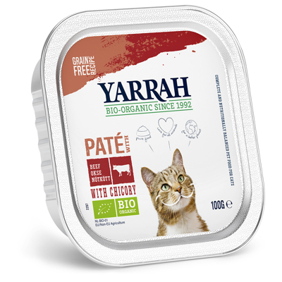 Afbeelding van Yarrah Kat wellness pate rund chichorei 100 g