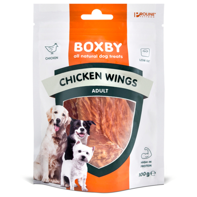 Afbeelding van Boxby Chicken Wings Kip Hondensnacks 100 g