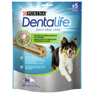 Afbeelding van Purina Dentalife Daily Oral Care Hondensnacks 115 g 5 stuks Medium