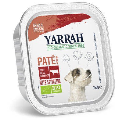 Afbeelding van Yarrah Hond wellness pate rund spirulina 150 g