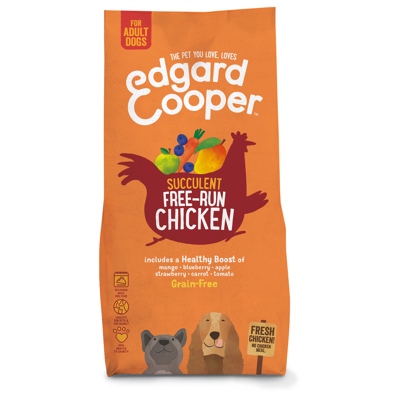 Afbeelding van Edgard&amp;Cooper Free Run Chicken Adult Kip&amp;Mango&amp;Bessen Hondenvoer 12 kg