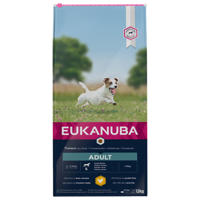 Afbeelding van Eukanuba Active Adult Small Breed Kip Hondenvoer 12 kg