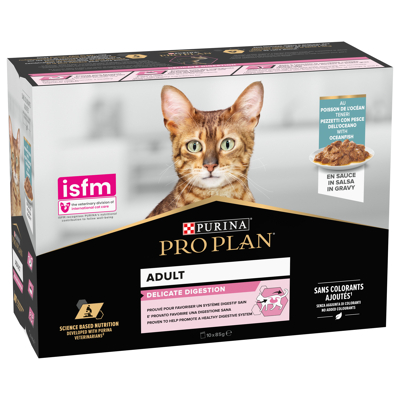 Afbeelding van Pro Plan Cat Nutri Savour Delicate Multipack Kattenvoer Oceaanvis 10x85 g