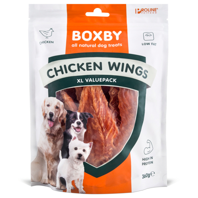 Afbeelding van Boxby Chicken Wings Kip Hondensnacks 360 g