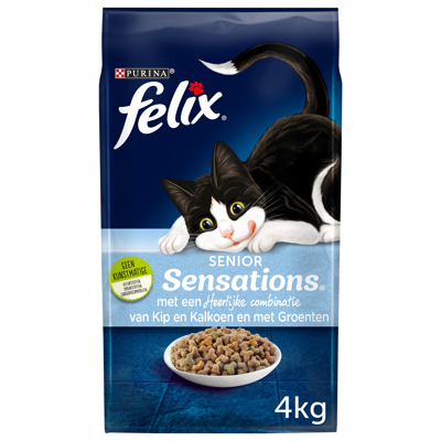 Afbeelding van Felix Senior Sensations Kattenvoer 4 kg