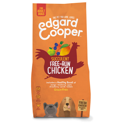 Afbeelding van Edgard&amp;Cooper Free Run Chicken Adult Kip&amp;Mango&amp;Bessen Hondenvoer 7 kg