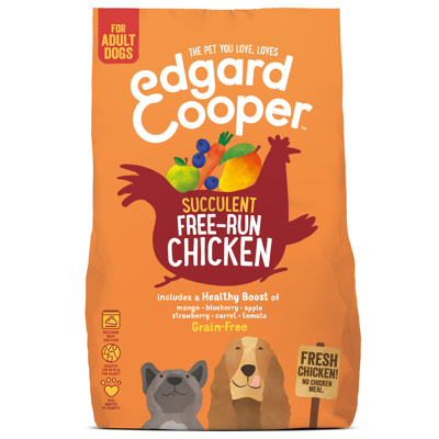 Afbeelding van Edgard&amp;Cooper Free Run Chicken Adult Kip&amp;Mango&amp;Bessen Hondenvoer 700 g