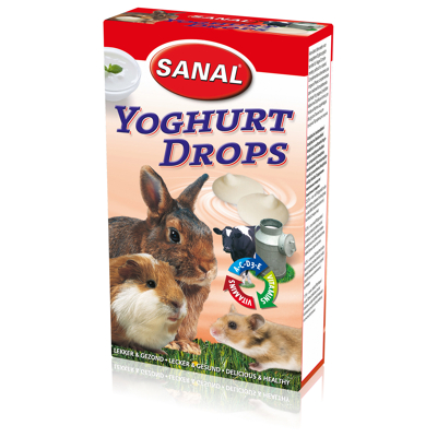 Afbeelding van Sanal Yoghurt Drops Knaagdiersnack 45 g