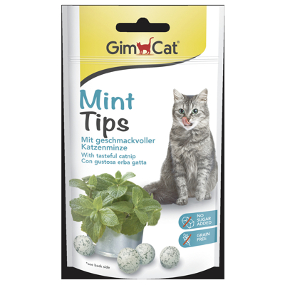 Afbeelding van Gimcat Mint Tips Kattensnack 40 g