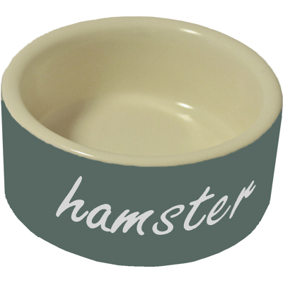 Afbeelding van Hamster eetbak steen grijs diameter 8 cm Gebr. de Boon