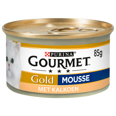 Afbeelding van Gourmet Gold Mousse 85 g Kattenvoer Kalkoen