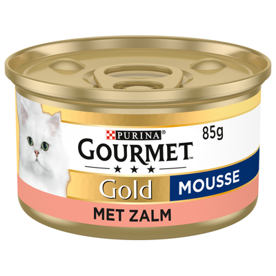 Afbeelding van Gourmet Gold Mousse 85 g Kattenvoer Zalm