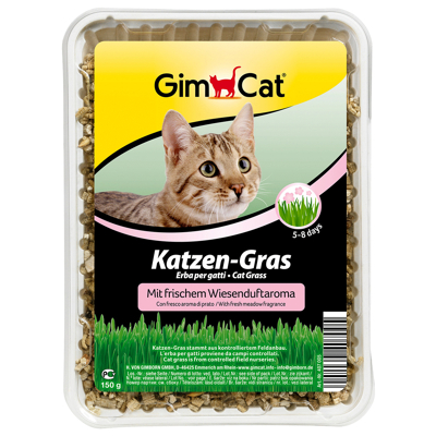 Afbeelding van Gimcat Kattengras Kattensnack Natuur 150 g