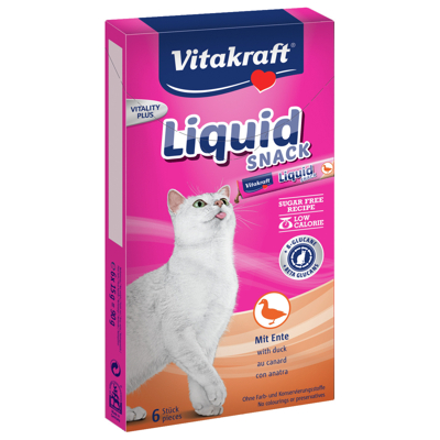 Afbeelding van Vitakraft Cat Liquid Snack Eend &amp; B Glucaan 6 ST