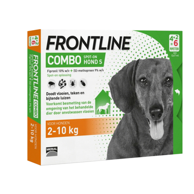 Afbeelding van Frontline Combo hond S 2 10 kg 6 pip.