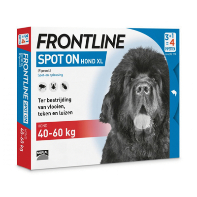 Afbeelding van Frontline Hond Spot On Xl 4 PIPET 40 60 KG