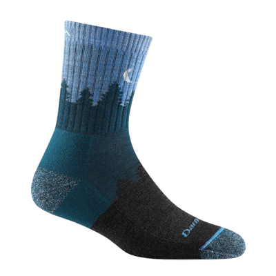 Obrázek Darn Tough Ponožky dámské Micro Crew Midweight with cushion Velikost ponožek: M (38 40,5) / Barva (vzor): treeline blue