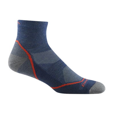 Obrázek Darn Tough Ponožky pánské 1/4 Lightweight with cushion Velikost ponožek: L (43 45,5) / Barva (vzor): light hiker denim