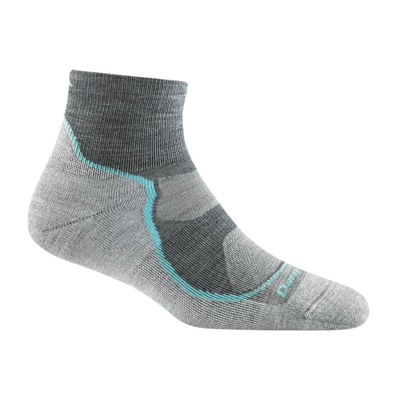 Obrázek Darn Tough Ponožky dámské 1/4 Lightweight with cushion Velikost ponožek: S (35 37,5) / Barva (vzor): light hiker slate