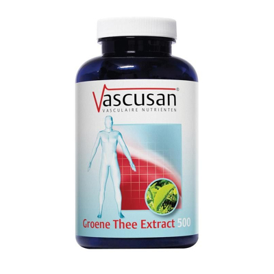 Afbeelding van Vascusan Groene Thee Extract 500, 60 Veg. capsules