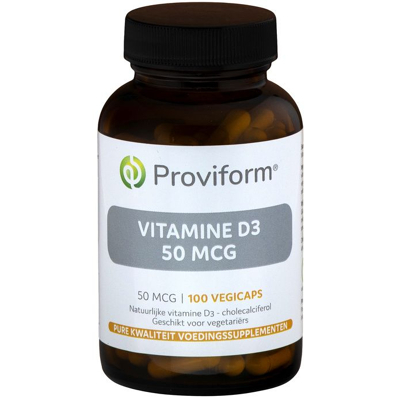 Afbeelding van Proviform Vitamine D3 50mcg Vegicaps