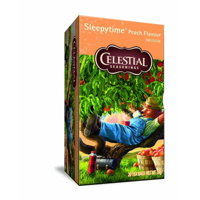 Afbeelding van Celestial Season Sleepytime peach herb tea 20 zakjes
