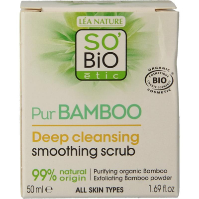 Afbeelding van So Bio Etic Bamboo scrub 50 Milliliter