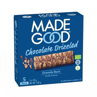 Afbeelding van Made Good Chocolate Drizzled Granola Bars Vanilla Flavor 120GR