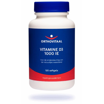 Afbeelding van Orthovitaal Vitamine D3 1000 IE Softgels